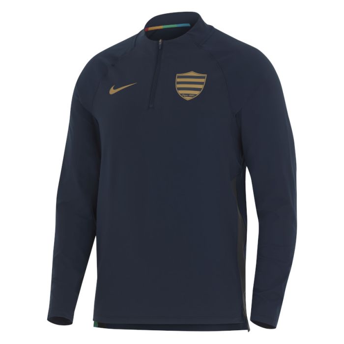 Felpa da allenamento rugby 1/4 Zip Racing 92 - Nike