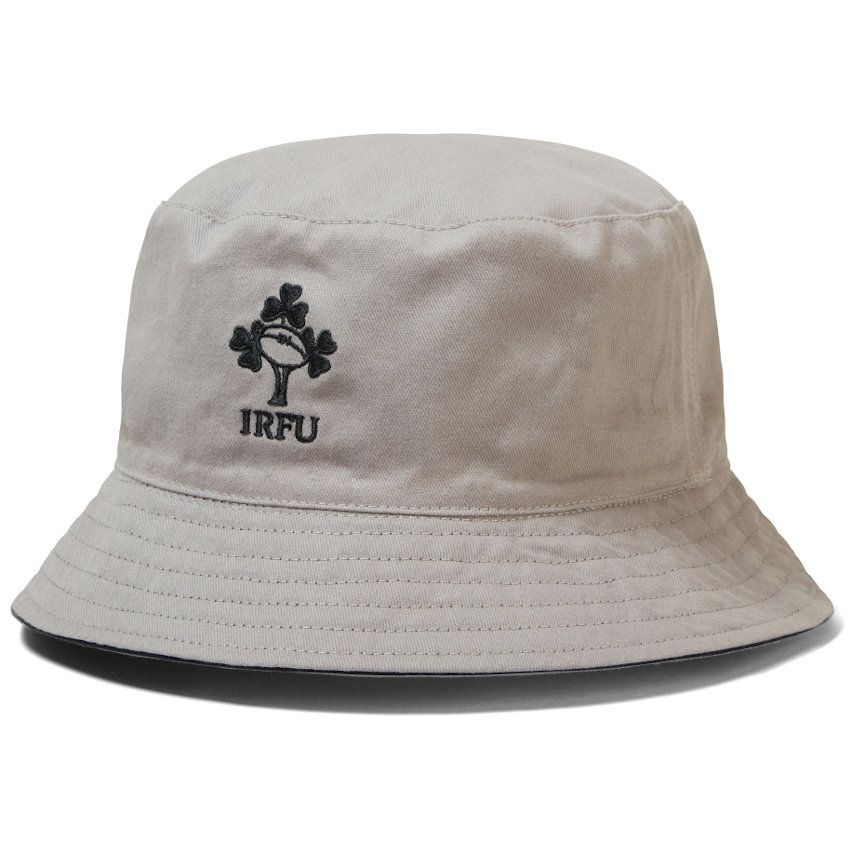 Cappello Bucket Rugby Reversibile Irlanda Nero e Grigio - Canterbury
