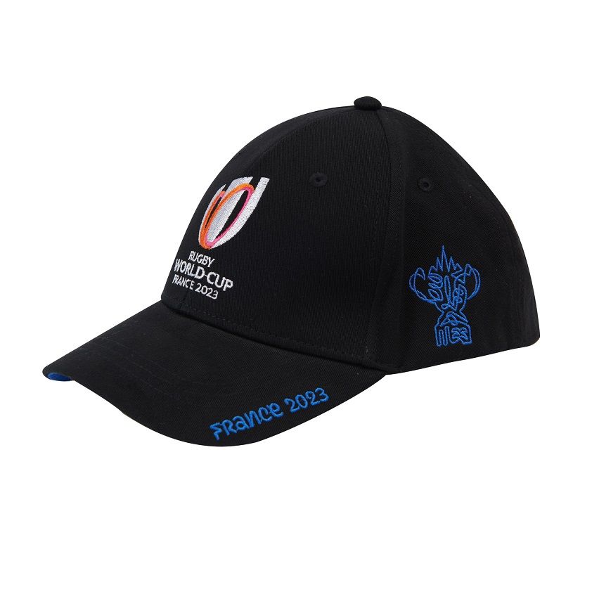 Cappellino da rugby Coppa del mondo di rugby Francia 2023 Nero - Sportfolio