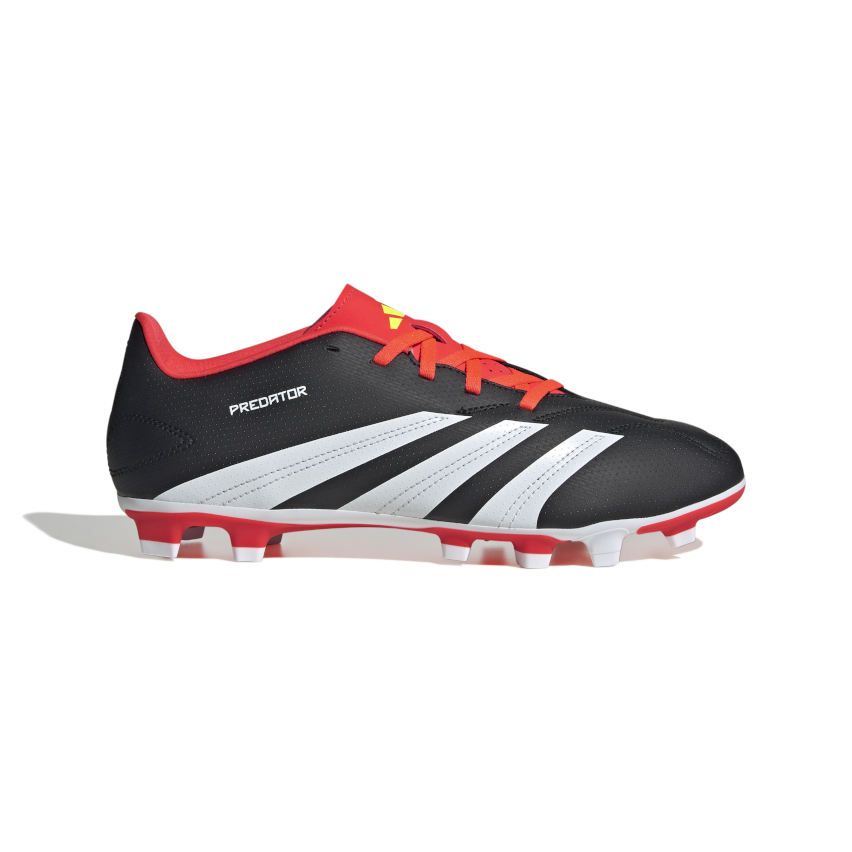 Scarpe da Rugby Predator Club FG Tacchetti Modellati Terreno Asciutto Nero Rosso Adidas boutique rugby