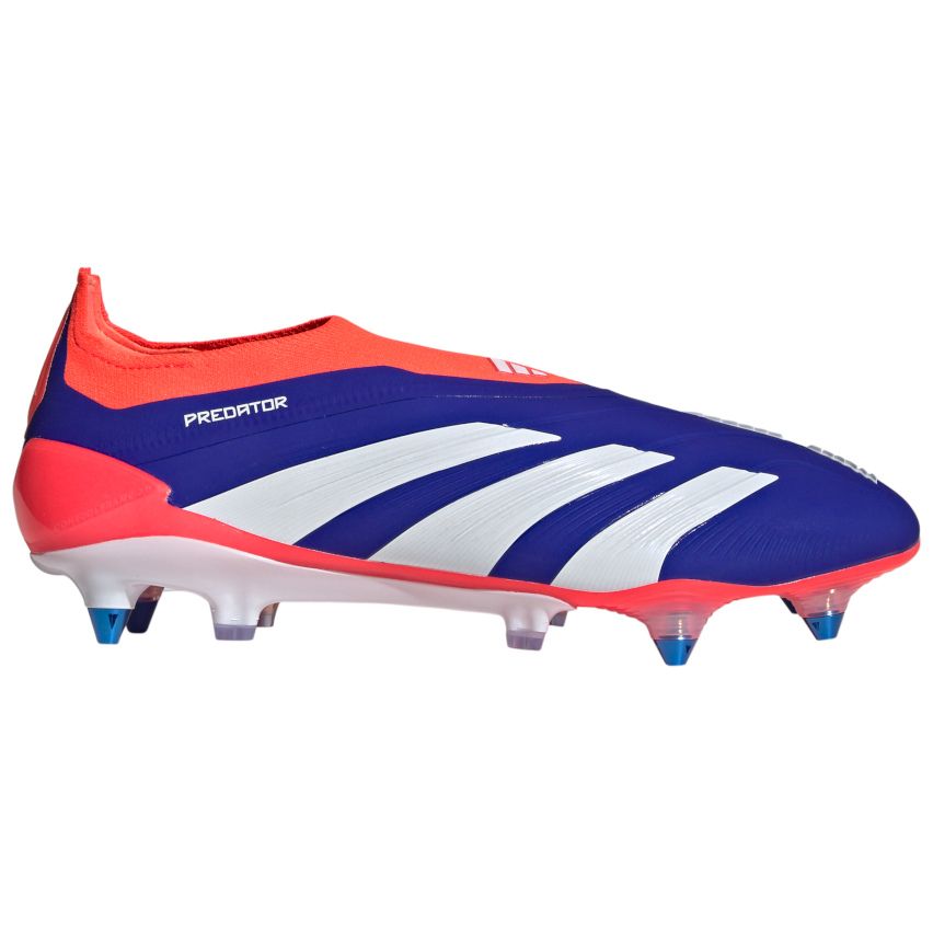 Scarpe Rugby Predator Élite SG Senza Lacci, Tacchetti Ibridi Tutto Terreno Blu - Adidas