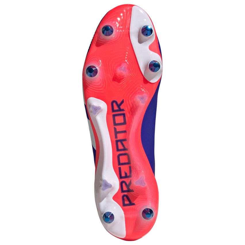 Scarpe Rugby Predator Élite SG Senza Lacci, Tacchetti Ibridi Tutto Terreno Blu - Adidas