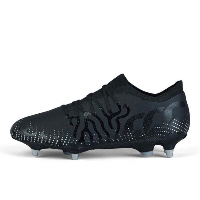 Scarpe da Rugby Speed Infinite Pro SG con Tacchetti Ibridi Tutto Terreno Nero/Argento – Canterbury