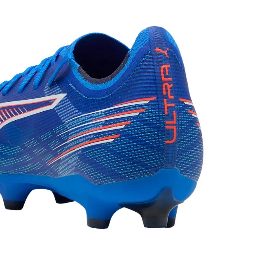 Scarpe da rugby Ultra 6 Match FG/AG con tacchetti stampati per terreni duri, blu e rosse - PUMA