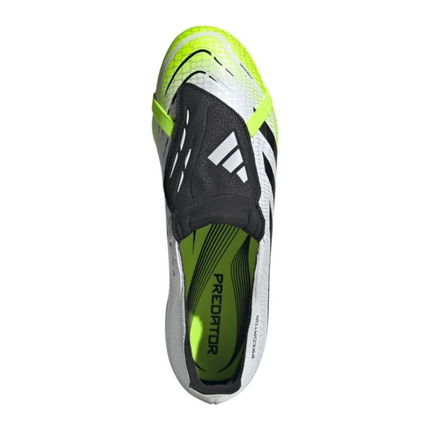 Scarpe da Rugby Predator FG/AG Tacchetti Fissi Bianco Giallo Uomo - Adidas