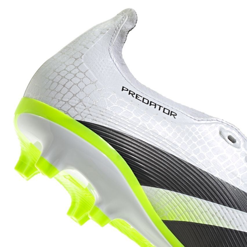 Scarpe da Rugby Predator FG/AG Tacchetti Fissi Bianco Giallo Uomo - Adidas
