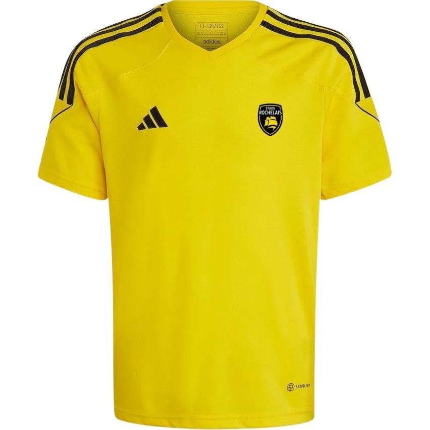 T-shirt da Rugby Bambino Stade Rochelais Giallo/Nero - Adidas