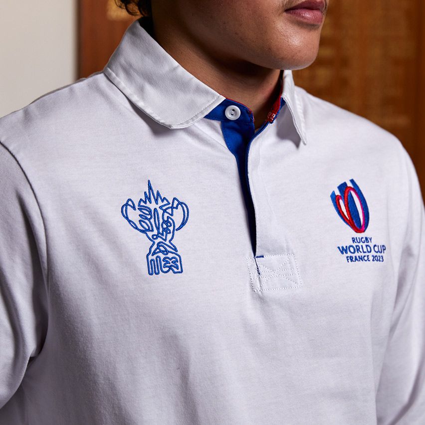 Maglia Rugby Francia Rugby World Cup 2023 Bianca - Sportfolio