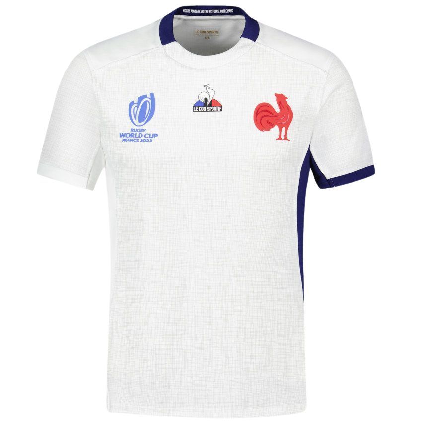 Maglia da rugby Francia visitante Coppa del Mondo di Rugby 2023