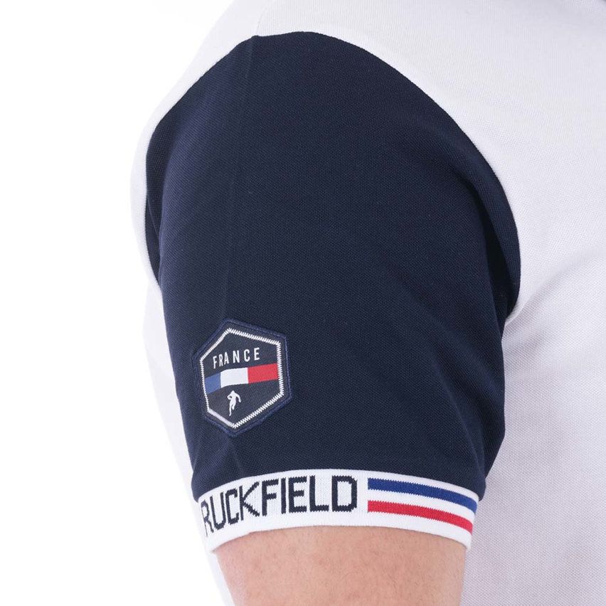 Polo a maniche corte bianco French Rugby Club - Ruckfield