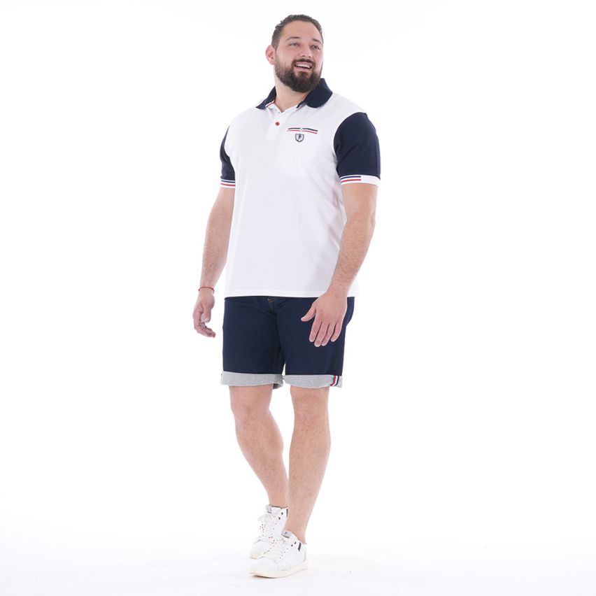 Polo a maniche corte bianco French Rugby Club - Ruckfield