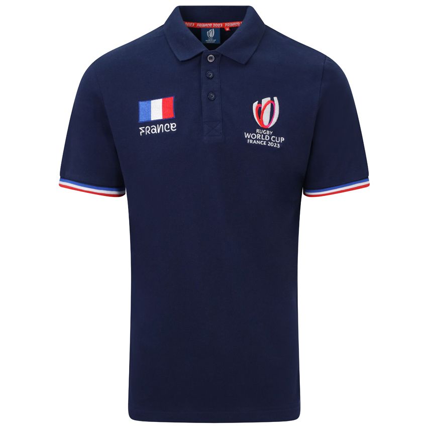 Polo Francia Coppa del Mondo di Rugby Francia 2023 Blu - Sportfolio