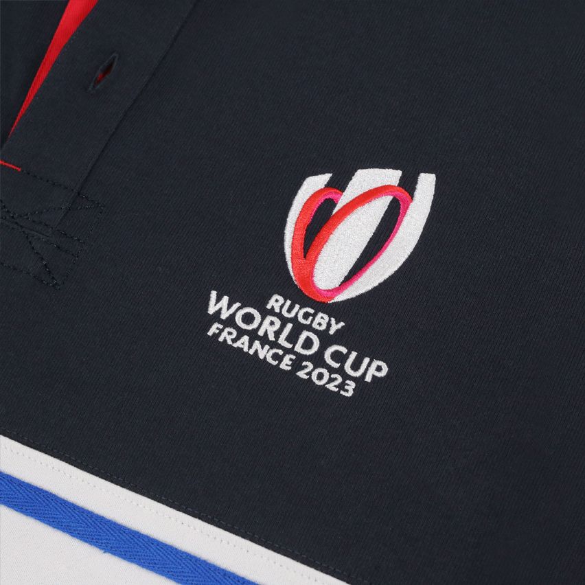 Polo Rugby 20 Nazioni Stripe Coppa del Mondo Francia 2023 Blu Navy – Sportfolio