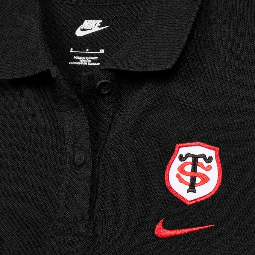 Polo piqué Rugby Nero Stade Toulousain Donna 2025/2026 - Nike