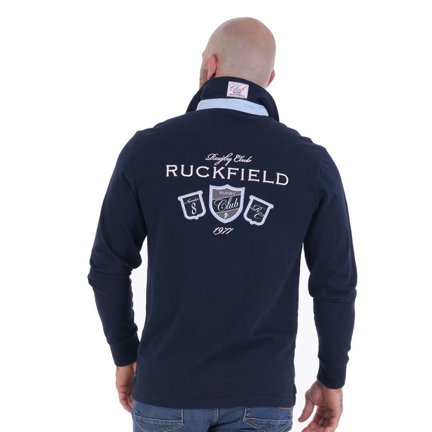 Polo Rugby manica lunga blu navy Club Ruckfield - Ruckfield