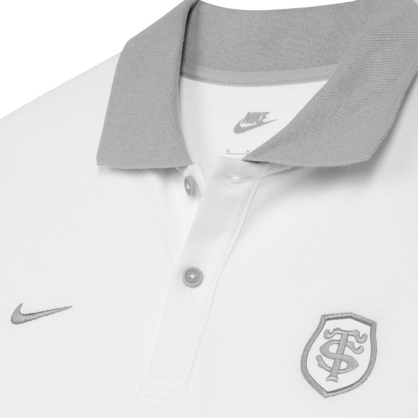 Polo Rugby Premium Piqué Bianco Stade Toulousain - Nike