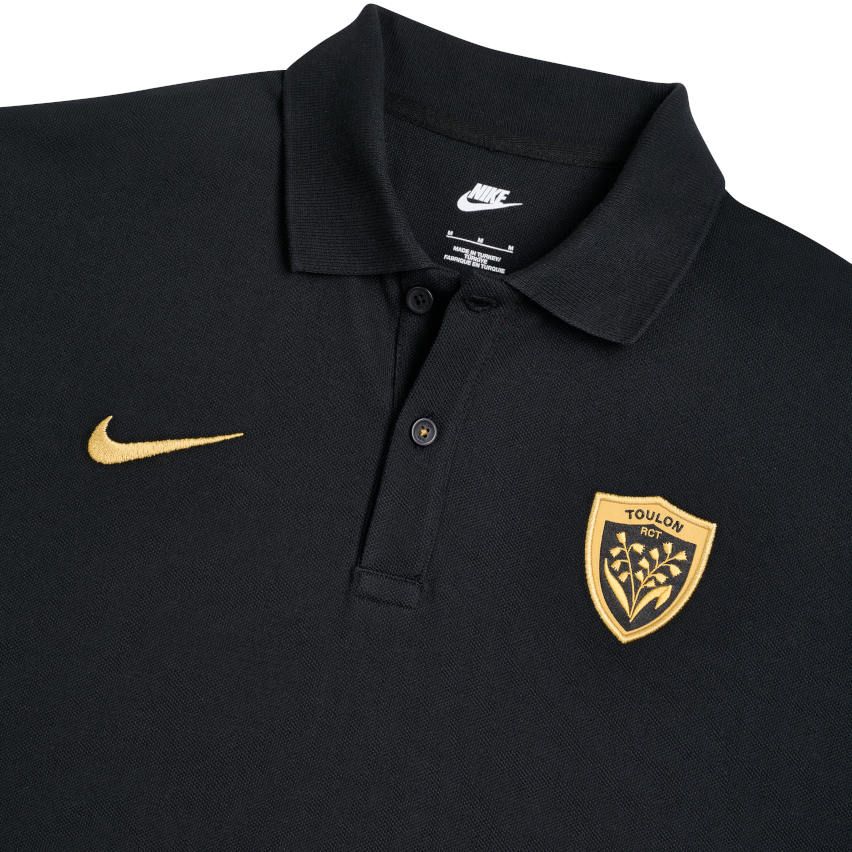 Polo Rugby RC Toulon Noir Coupe d'Europe 2024/2025 - Nike