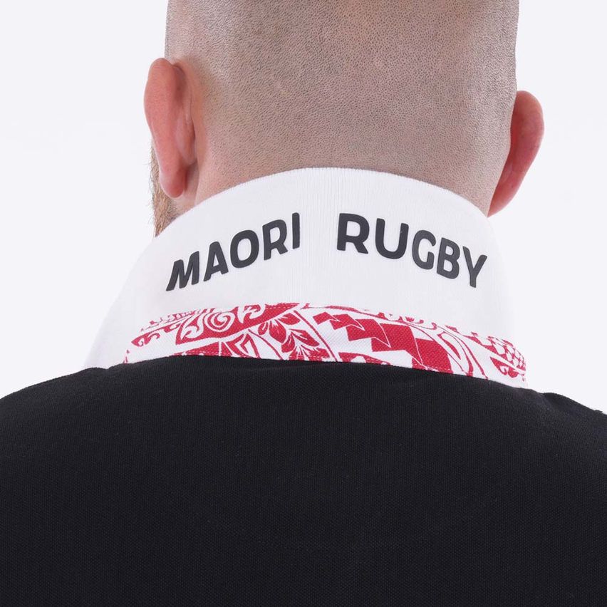 Polo Rugby Maniche Corte IWI Maori Nero - Ruckfield