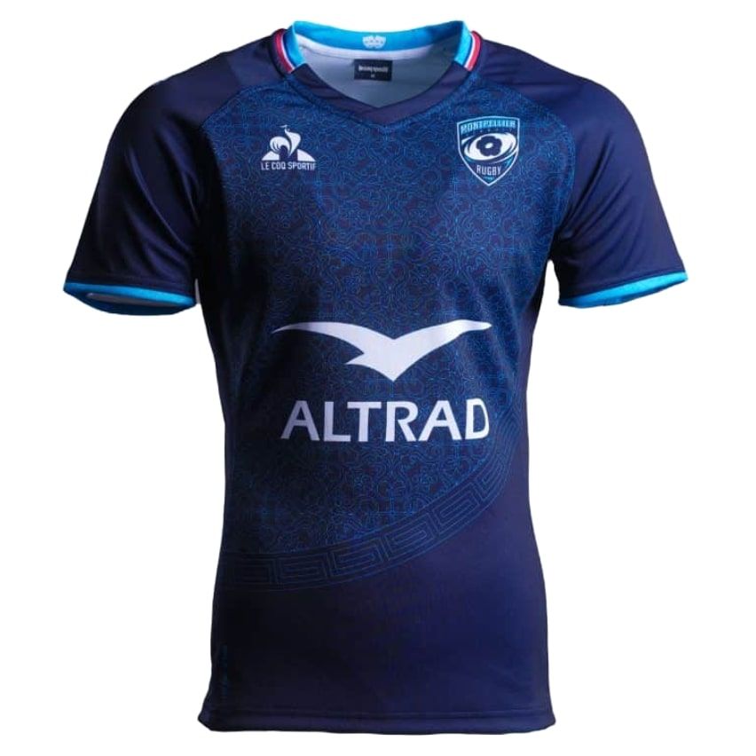 Maglia da Rugby Bambino Montpellier Herault MHR Casa 2024 2025 Le Coq Sportif boutique rugby