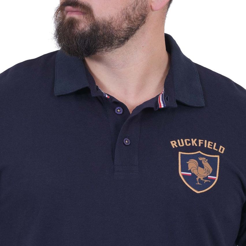 Polo a Maniche Corte French Rugby Club Blu Navy - Ruckfield