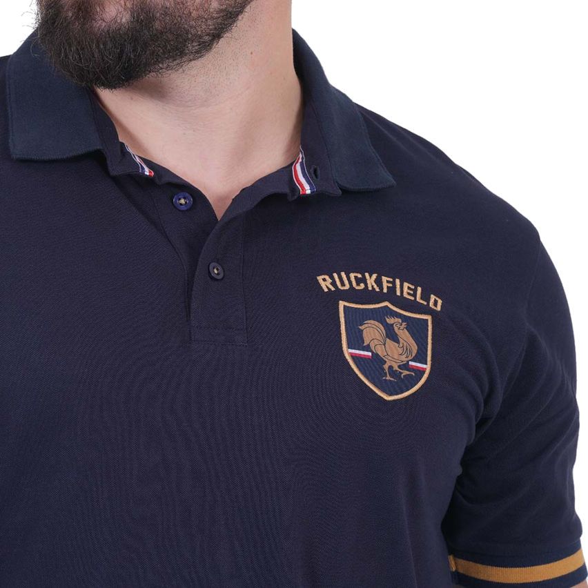 Polo a Maniche Corte French Rugby Club Blu Navy - Ruckfield