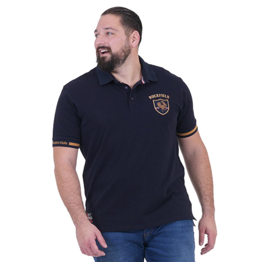 Polo a Maniche Corte French Rugby Club Blu Navy - Ruckfield