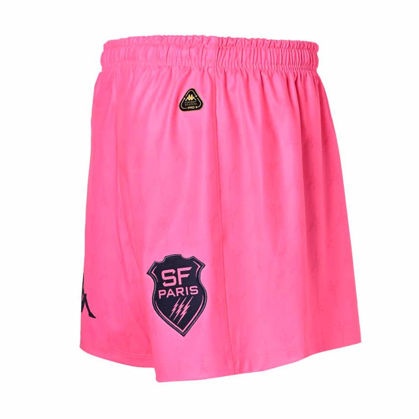 Short Bambino Kombat Ryder Home Stade Français Paris Rosa 2024/2025 - Kappa