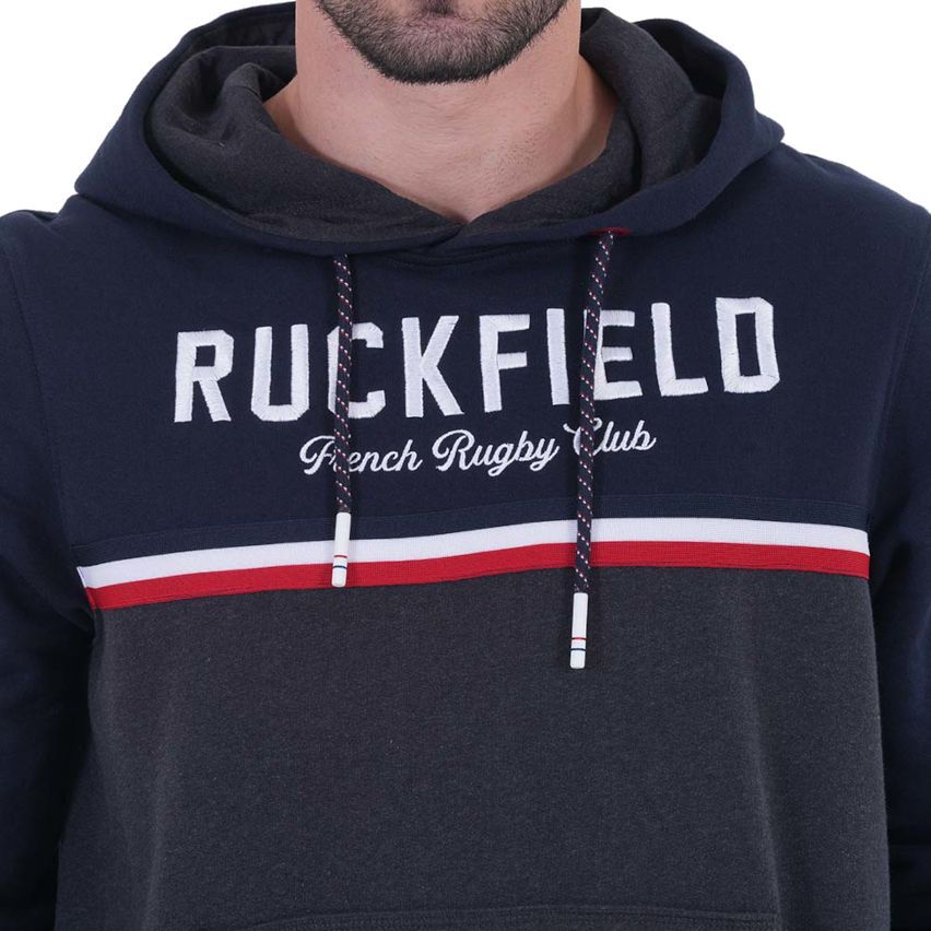 Felpa Con Cappuccio French Rugby Club Blu Navy - Ruckfield