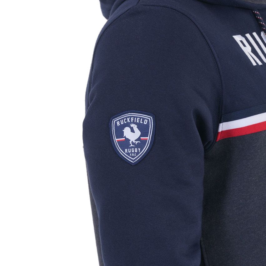Felpa Con Cappuccio French Rugby Club Blu Navy - Ruckfield