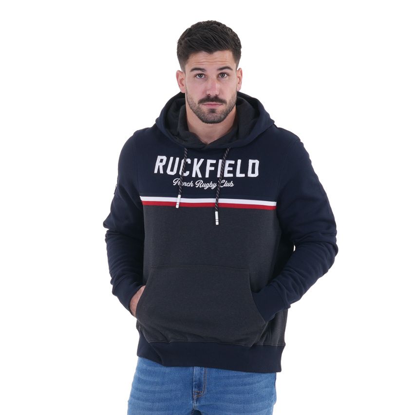 Felpa Con Cappuccio French Rugby Club Blu Navy - Ruckfield