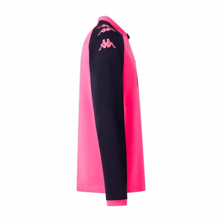 Felpa Rugby 1/4 Zip Muzira Stade Français Rosa 2025/2026 - Kappa