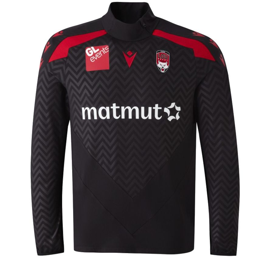 Felpa Rugby 1/4 Zip Allenamento Lyon LOU RUGBY - MACRON