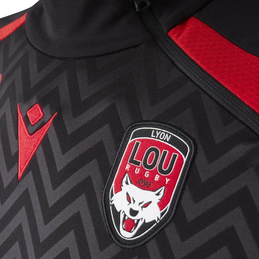 Felpa Rugby 1/4 Zip Allenamento Lyon LOU RUGBY - MACRON
