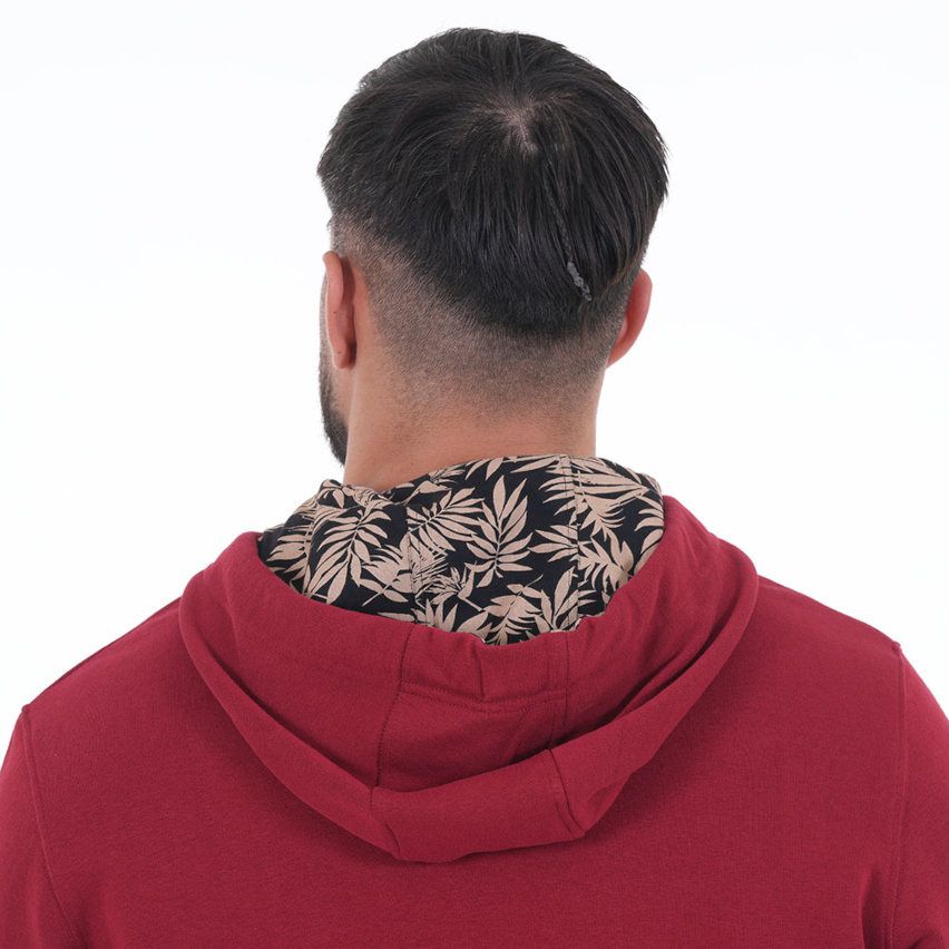 Sweat A Capuche JONAH LOMU Rosso Scuro - Ruckfield