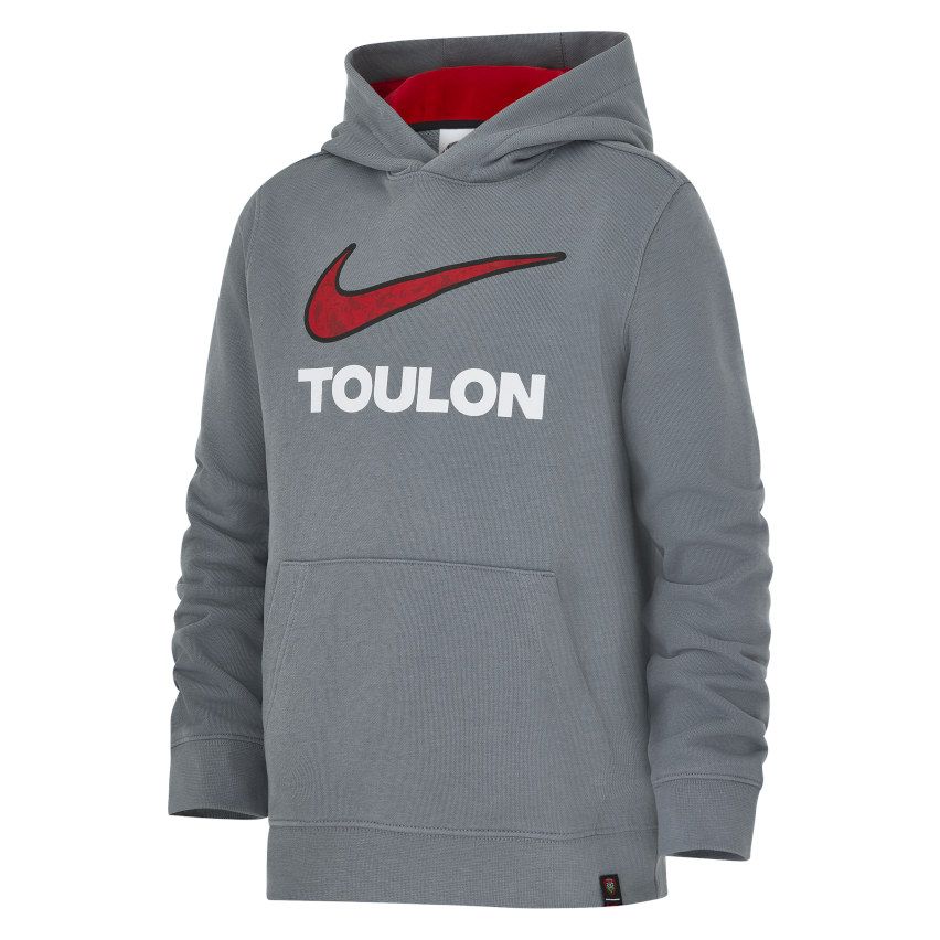 Felpa con Cappuccio Rugby RC Toulon 2024 2025 Grigia Nike boutique rugby