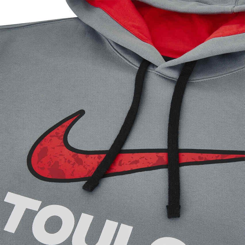 Felpa con Cappuccio Rugby RC Toulon 2024/2025 Grigia - Nike