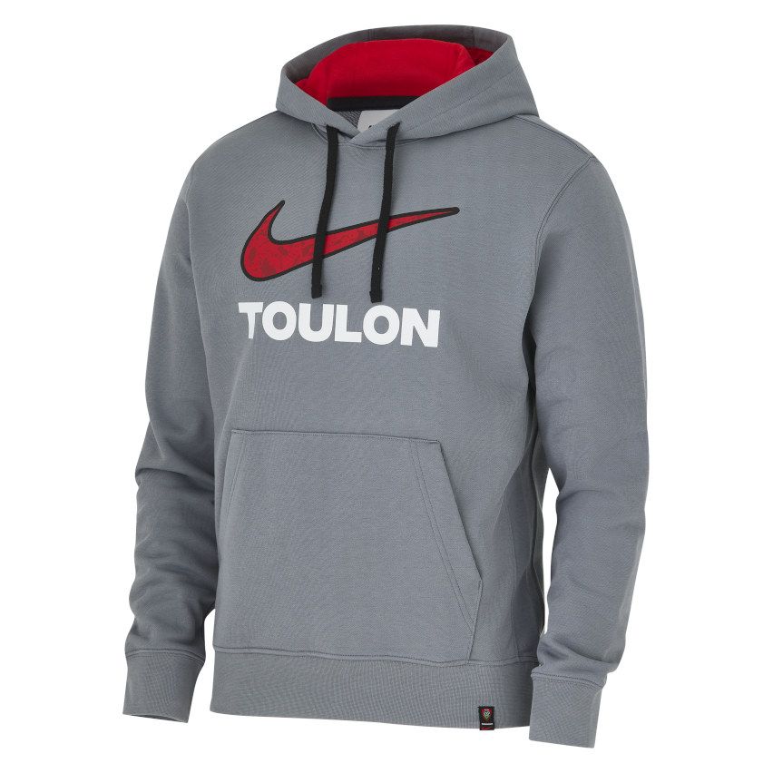 Felpa con Cappuccio Rugby RC Toulon 2024/2025 Grigia - Nike