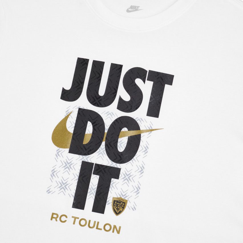 T-shirt Rugby Graphic RC Toulon Bianca Coppa d'Europa 2024/2025 - Nike