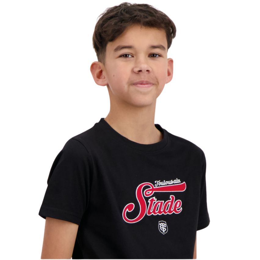 Maglia Rugby Bambino Stade Toulousain Nera - Stade Toulousain