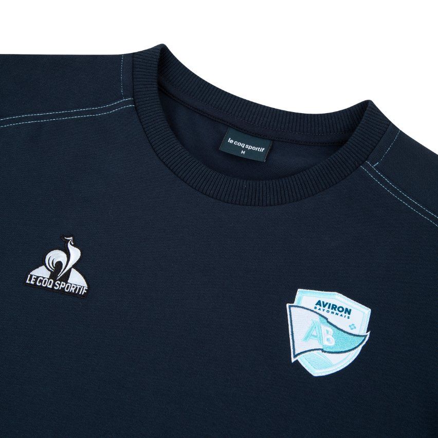 T-shirt da rugby Aviron Bayonnais Prestige blu navy – Le Coq Sportif