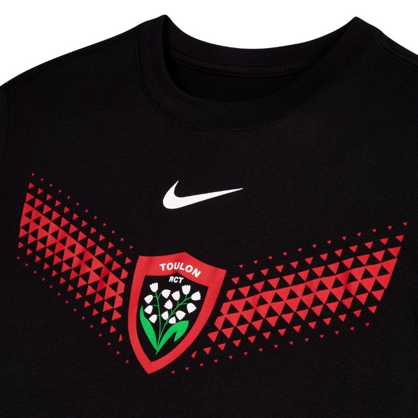 T-shirt da rugby grafico RC Toulon Nero 2025/2026 – Nike