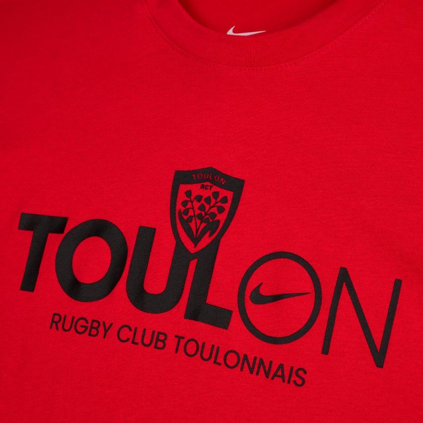 T-shirt da rugby grafico RC Toulon Rosso 2025/2026 – Nike