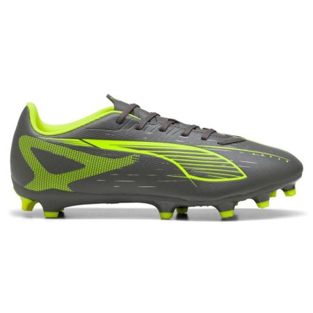 Scarpe da Rugby Ultra 5 Play FG/AG Tacchetti Moulded Terreno Secco Grigio/Verde - Puma
