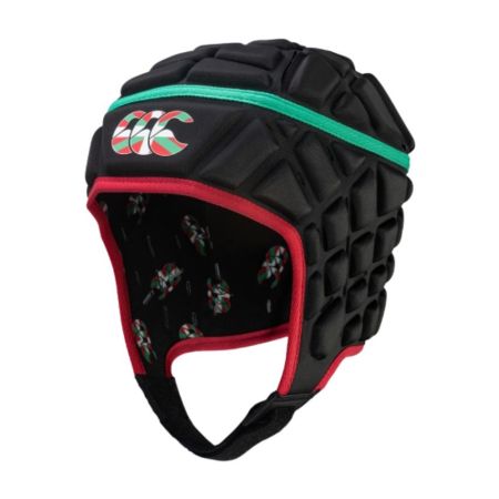 Casque Rugby Raze Logo Basque Enfant Noir Rouge et Vert - Canterbury