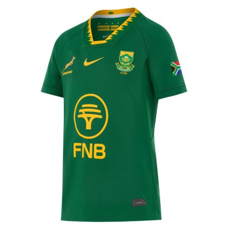 Maglia Nike Springboks Youth Stadium home Verde Gola frontale
