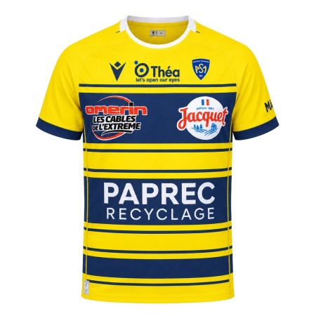 Dettaglio sponsor stemma maglia Replica ASM Clermont Macron poliestere