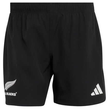 Pantaloncini rugby All Blacks Adidas nero casa 2026 vista frontale