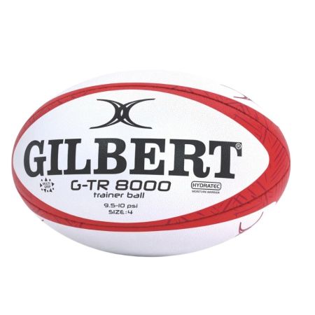 Pallone rugby allenamento Gilbert G-TR8000 T4 rosso