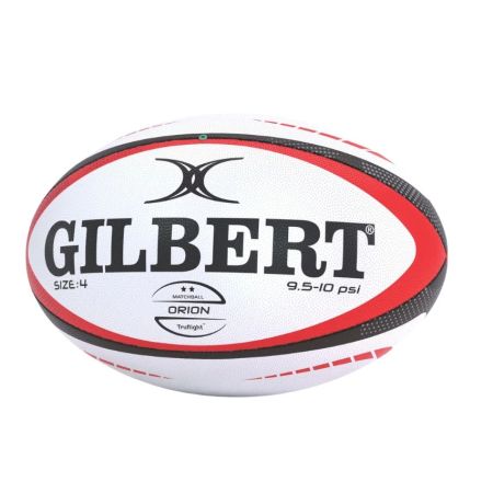 Pallone da rugby Gilbert Orion rosso taglia 4 allenamento