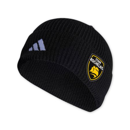 Berretto nero Stade Rochelais Adidas stemma ricamato maglia tecnica supporter